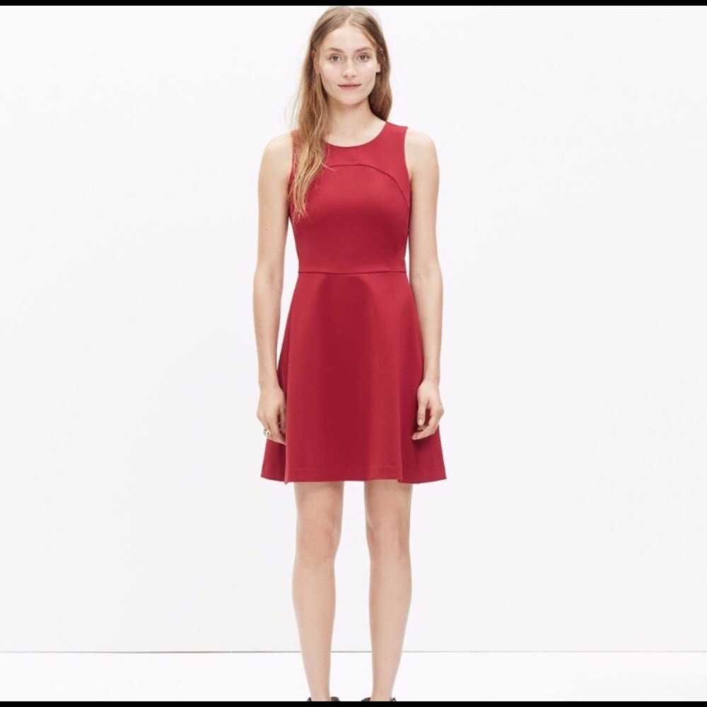 Madewell Adore Red Wine A Line Dress
